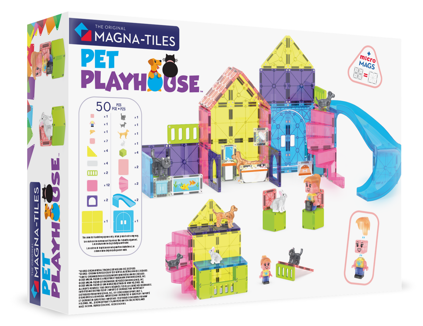 MAGNA-TILES Pet Playhouse 50-Piece Set