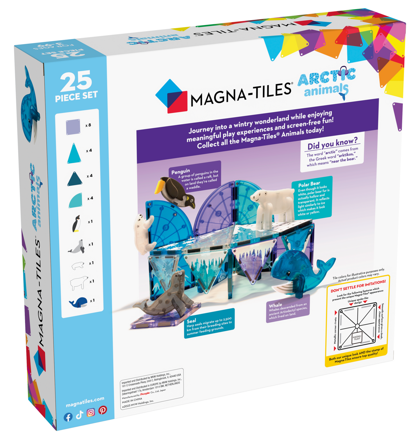 MAGNA-TILES® Arctic Animals 25-Piece Set