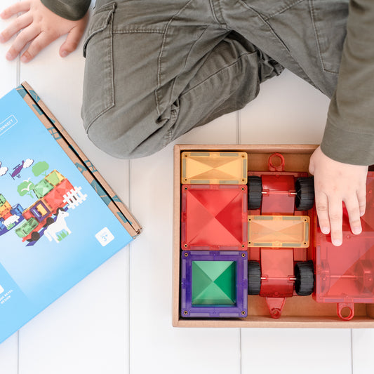 CONNETIX Magnetic Tiles Rainbow Motion Pack 24 piezas