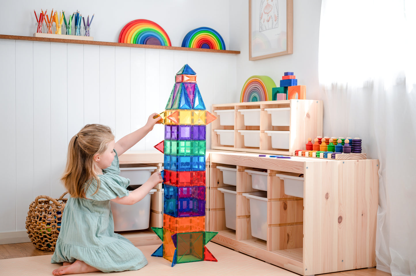 CONNETIX Tiles - Rainbow Creative Pack 102 Pieces