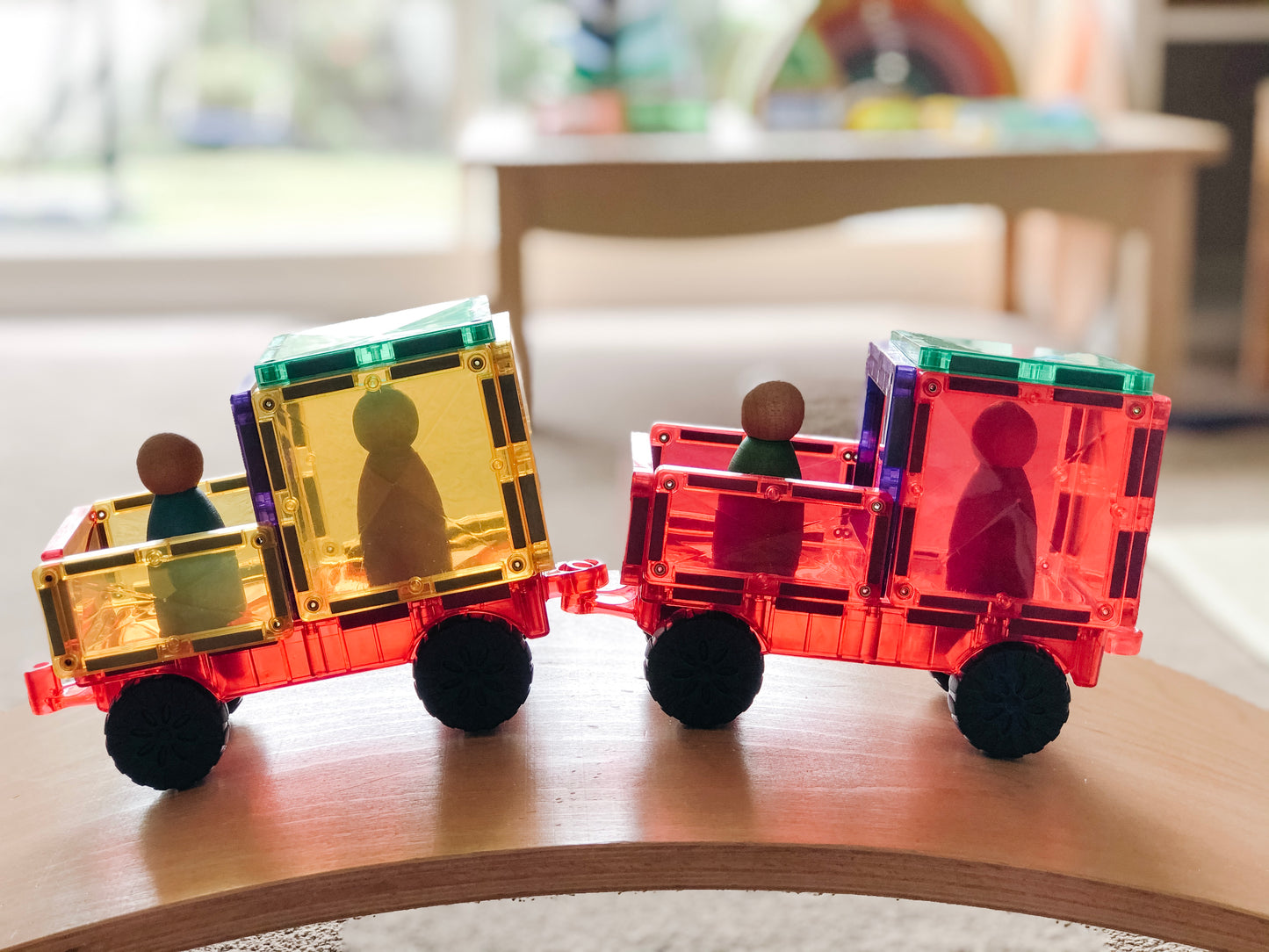CONNETIX Magnetic Tiles Rainbow Motion Pack 24 piezas