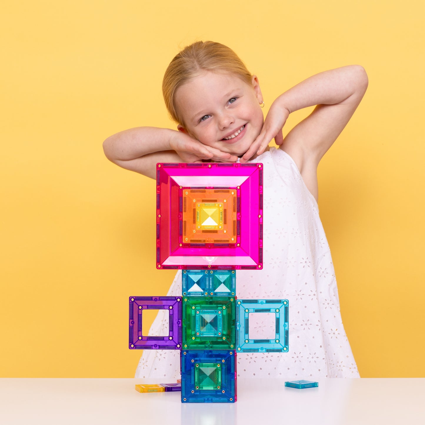 CONNETIX Magnetic Tiles Bright Portal Pack 48 Piezas