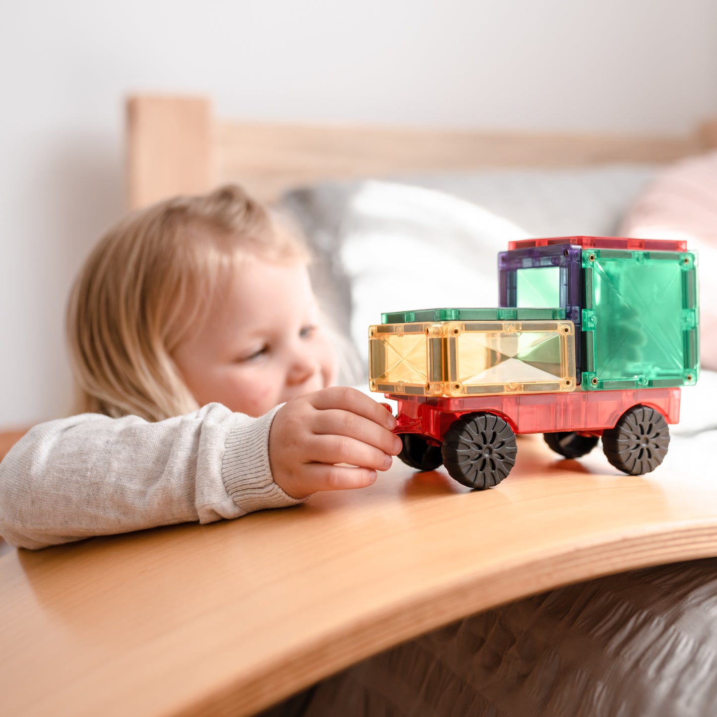 CONNETIX Magnetic Tiles Rainbow Motion Pack 24 piezas