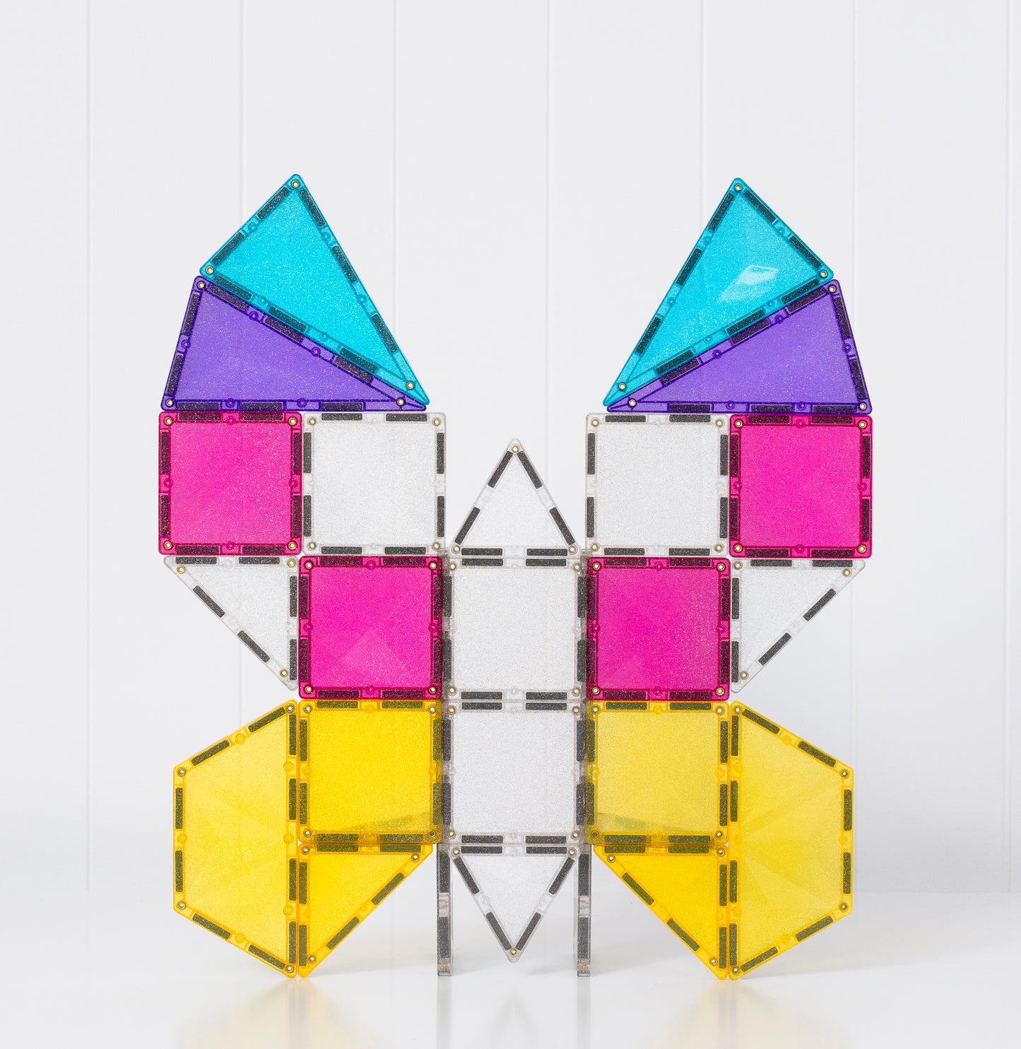 CONNETIX Magnetic Tiles Glitter Unicorn Pack 56 piezas