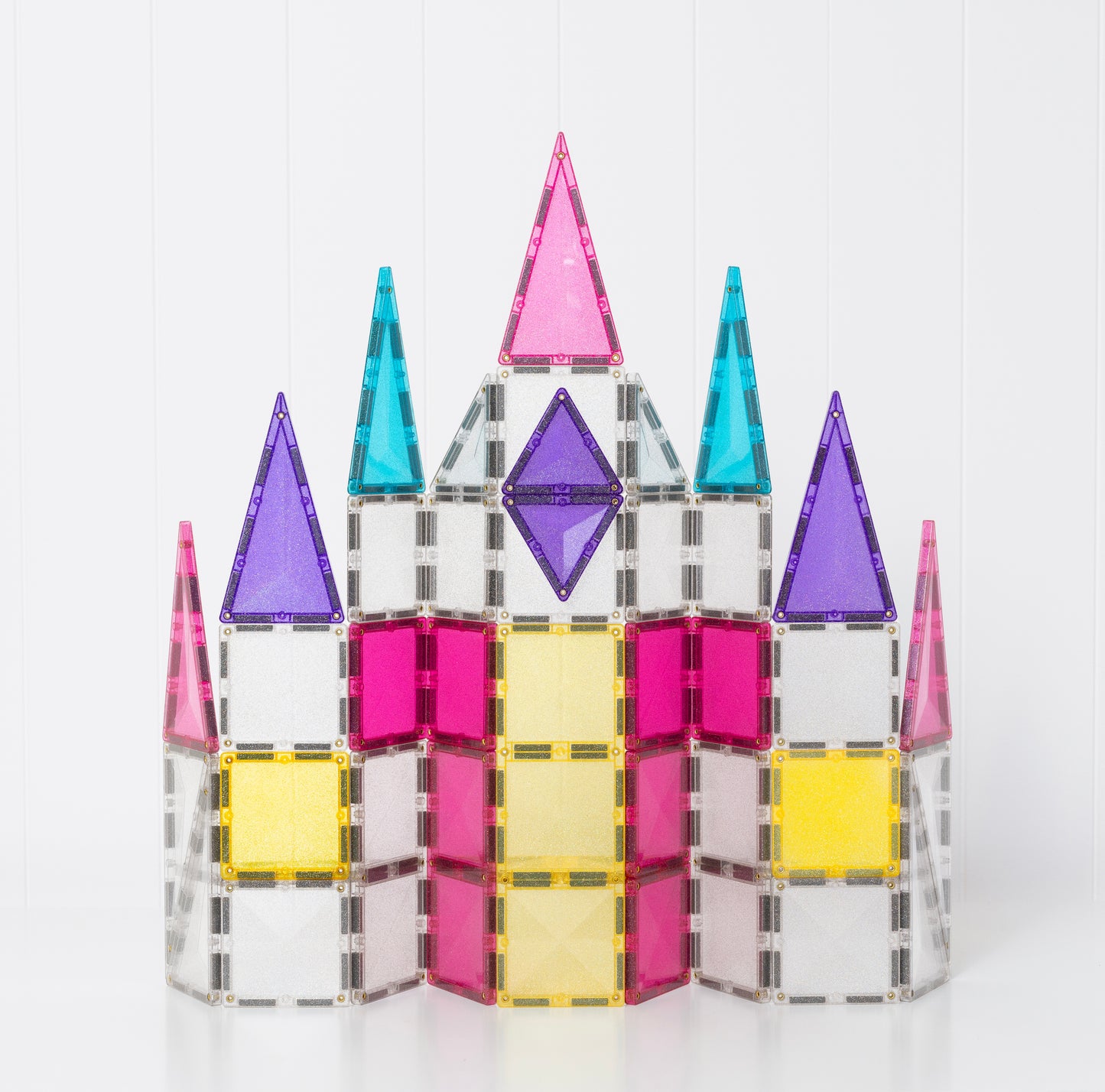 CONNETIX Magnetic Tiles Glitter Unicorn Pack 56 piezas