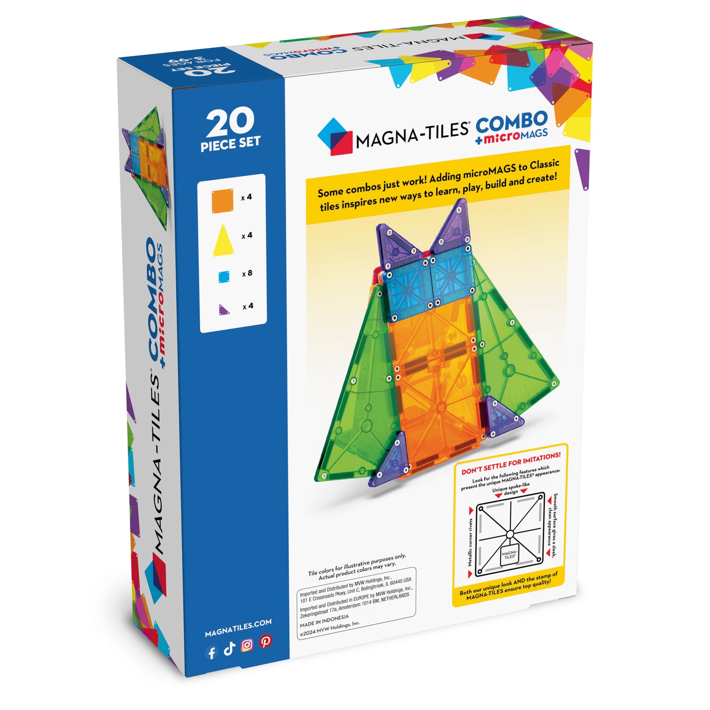 MAGNA-TILES Combo 20-Piece Set