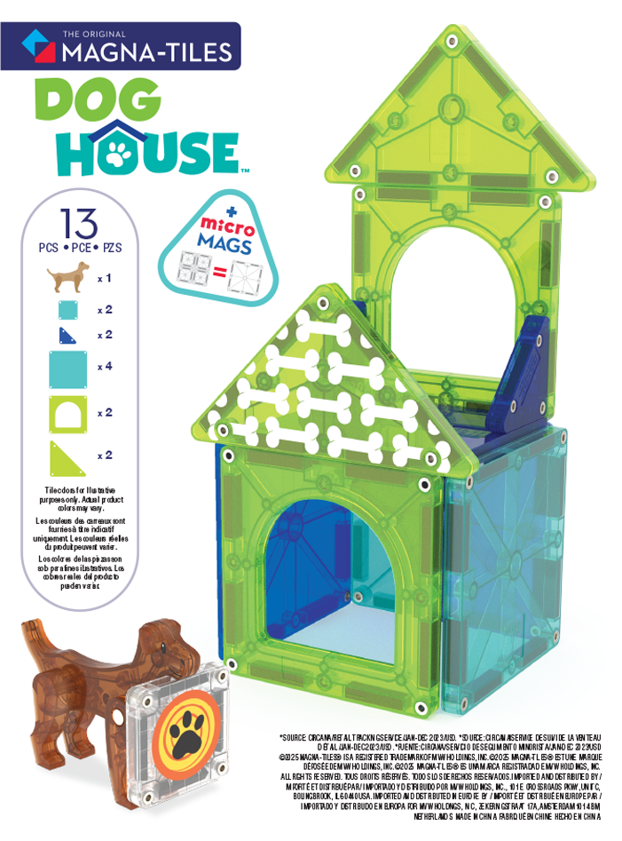MAGNA-TILES Dog House 13-Piece Set