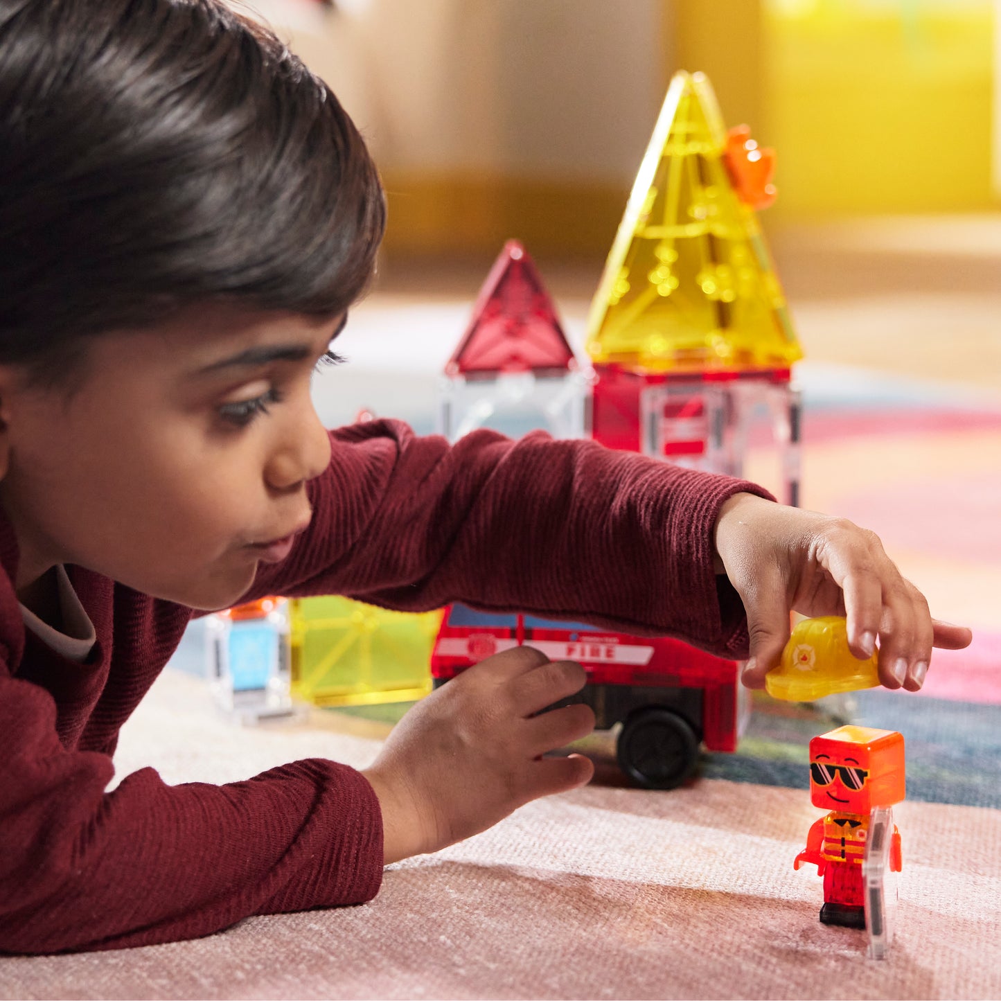 MAGNA-TILES Fire Rescue 27-Piece Set