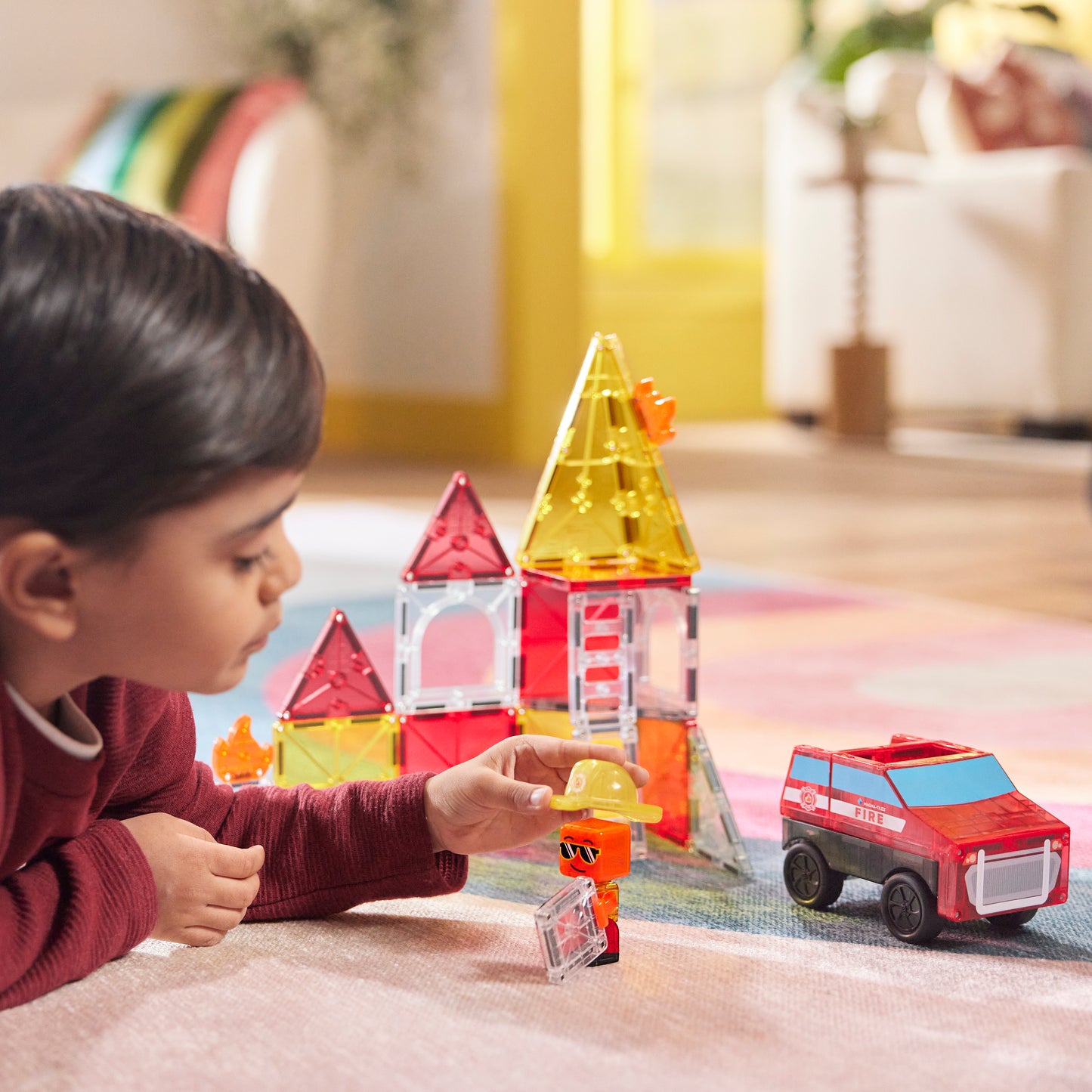 MAGNA-TILES Fire Rescue 27-Piece Set