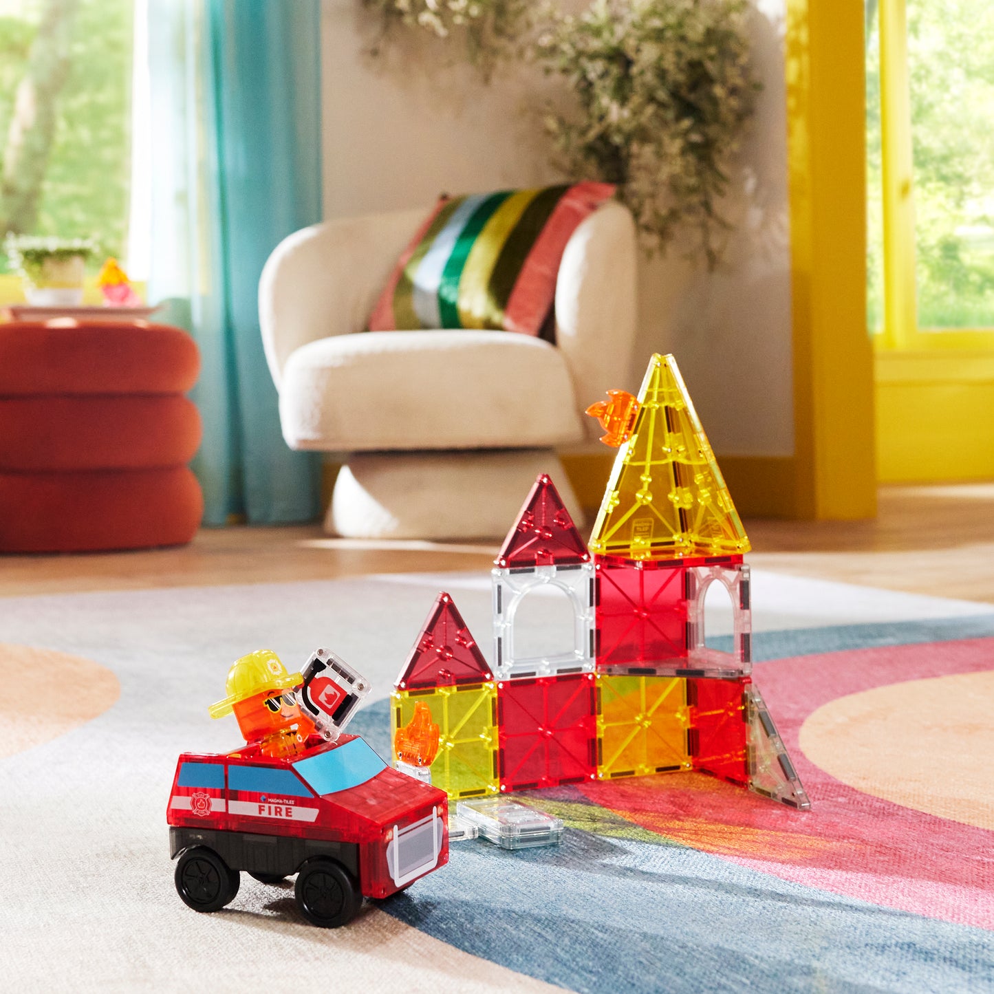 MAGNA-TILES Fire Rescue 27-Piece Set