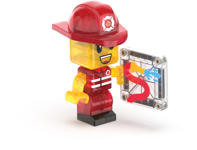 MAGNA-TILES Fire Station 50-Piece Set