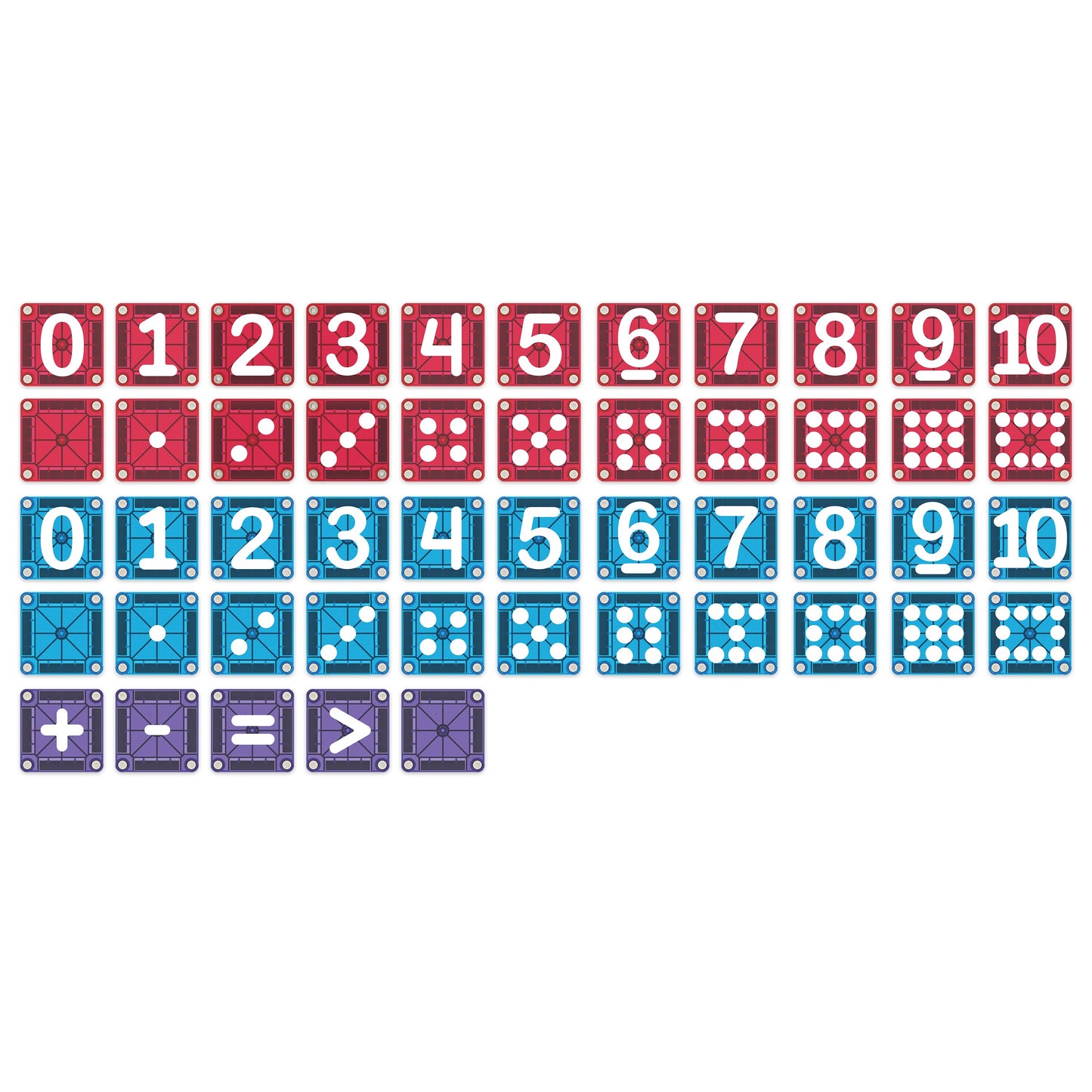 MAGNA-TILES® microMAGS LEARN Numbers™ 56-Piece Set