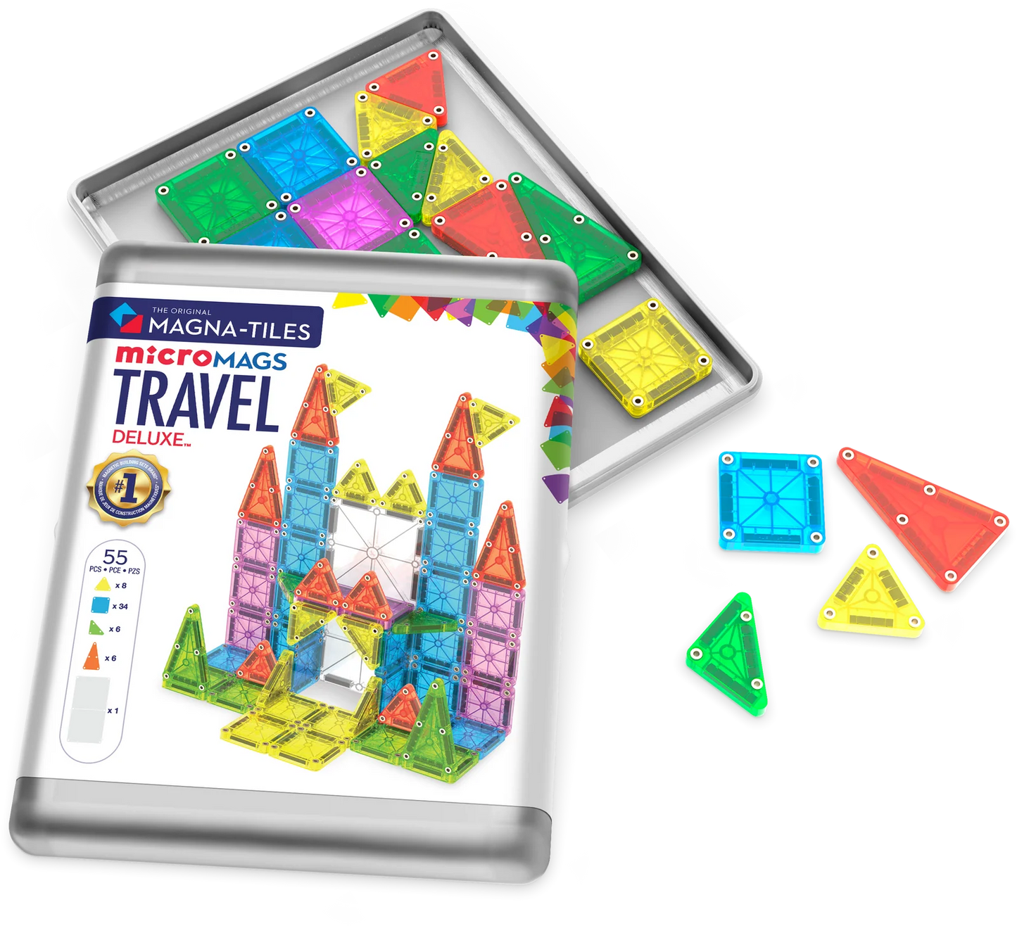 Magna-Tiles Travel Set Deluxe™ 55-Piece Set