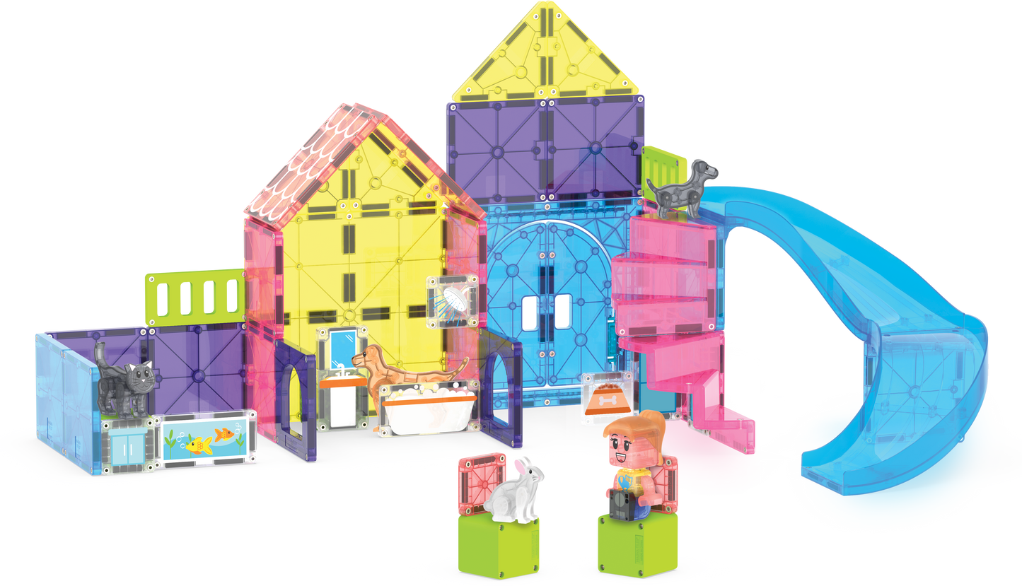 MAGNA-TILES Pet Playhouse 50-Piece Set