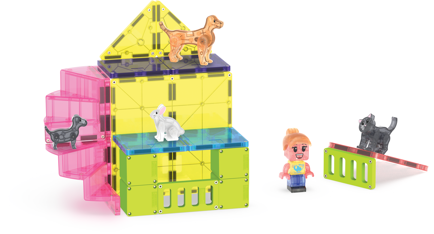 MAGNA-TILES Pet Playhouse 50-Piece Set