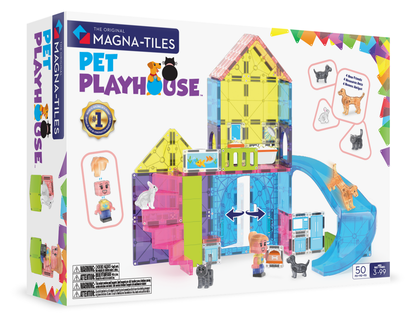 MAGNA-TILES Pet Playhouse 50-Piece Set