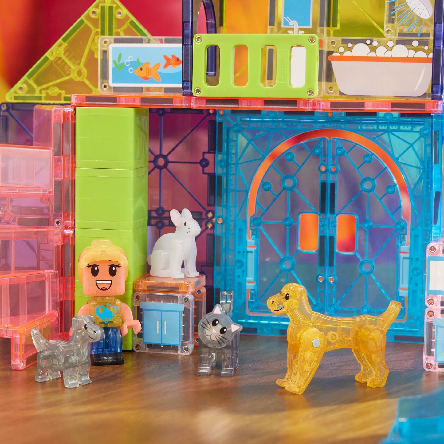 MAGNA-TILES Pet Playhouse 50-Piece Set