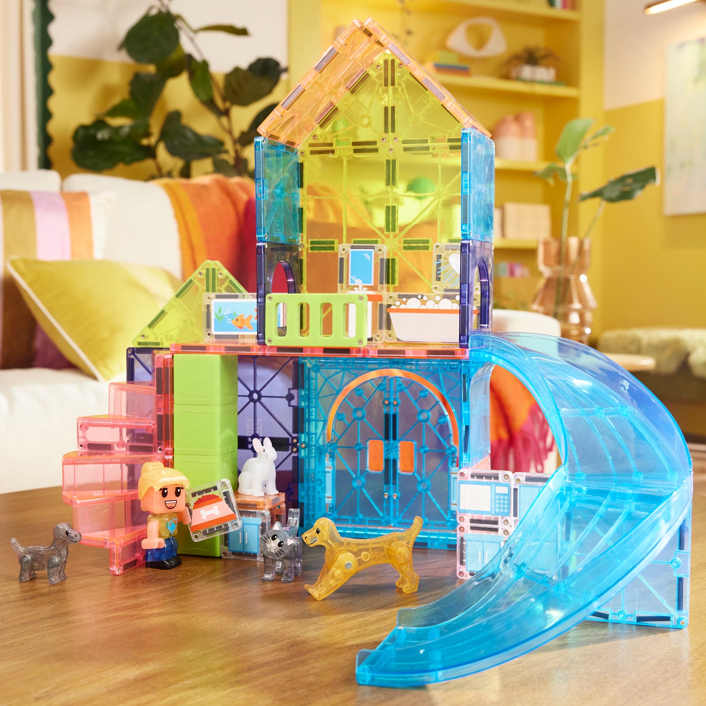 MAGNA-TILES Pet Playhouse 50-Piece Set
