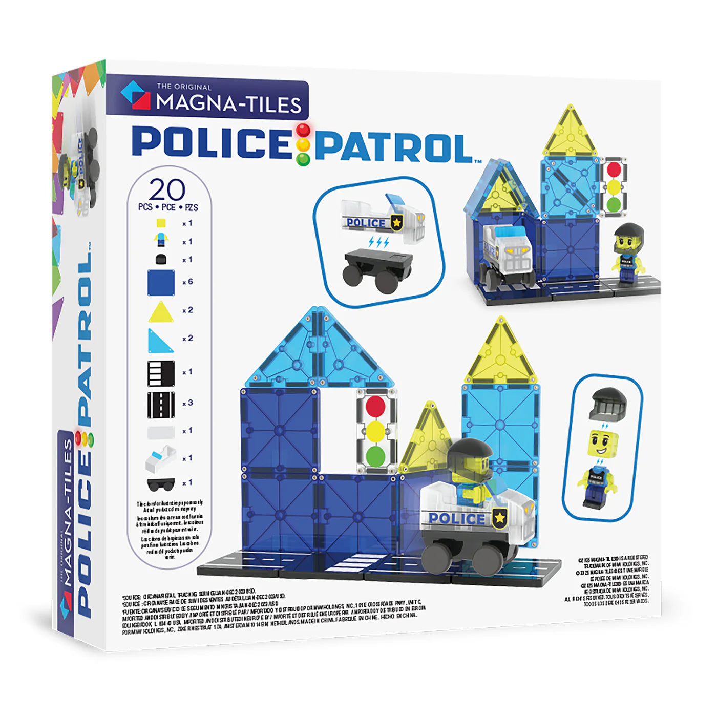 Magna-Tiles Police Patrol™ 20-Piece Set