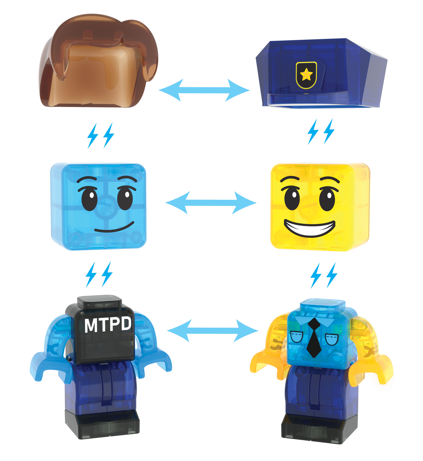 Magna-Tiles Police Station 35-Piece Set
