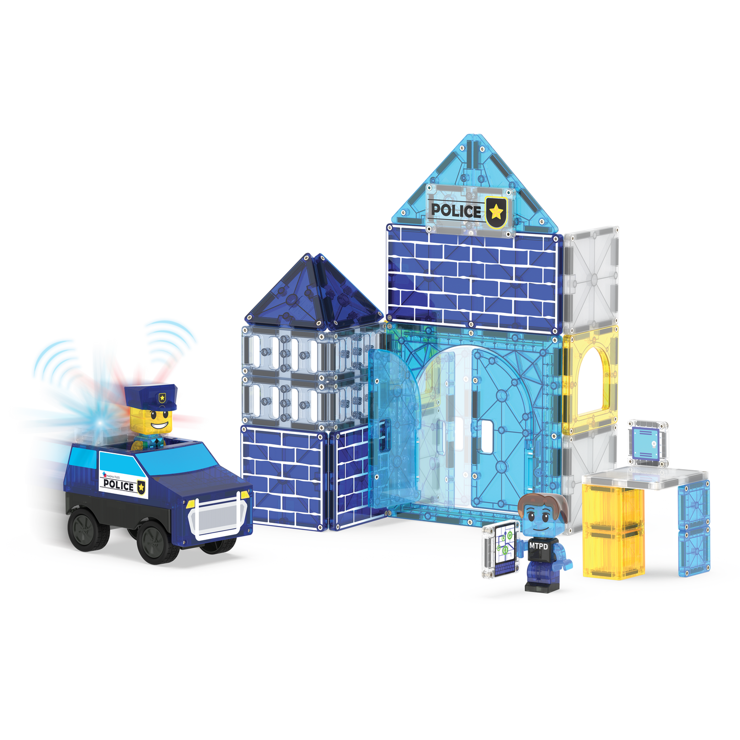 Magna-Tiles Police Station 35-Piece Set