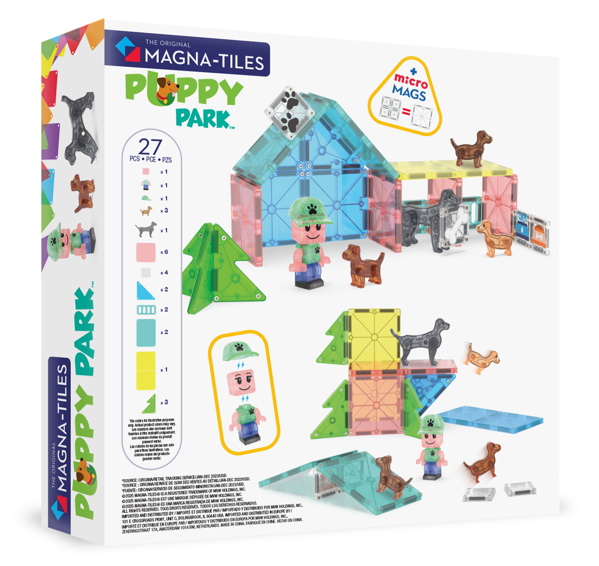 MAGNA-TILES Puppy Park 27-Piece Set