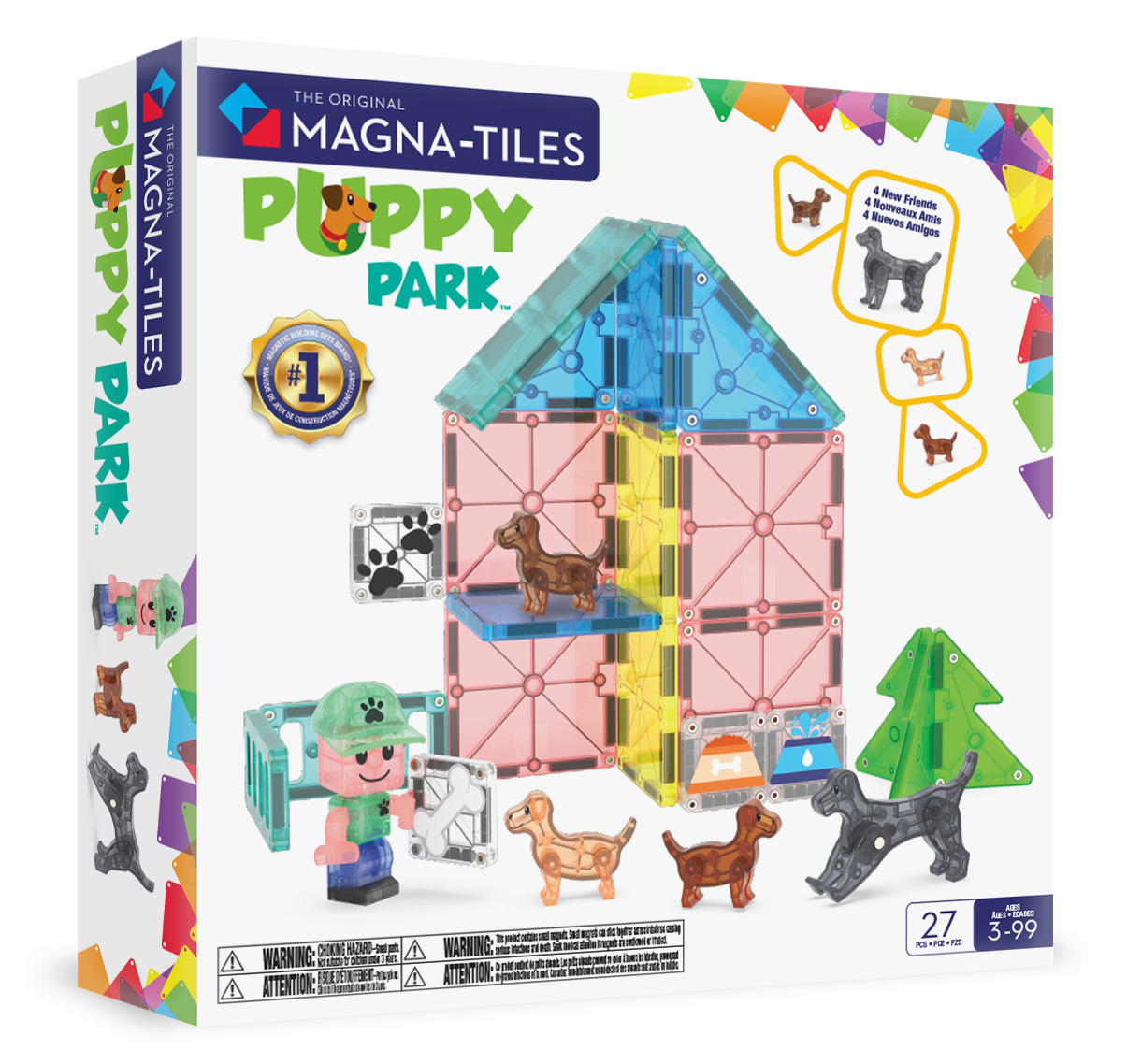 MAGNA-TILES Puppy Park 27-Piece Set
