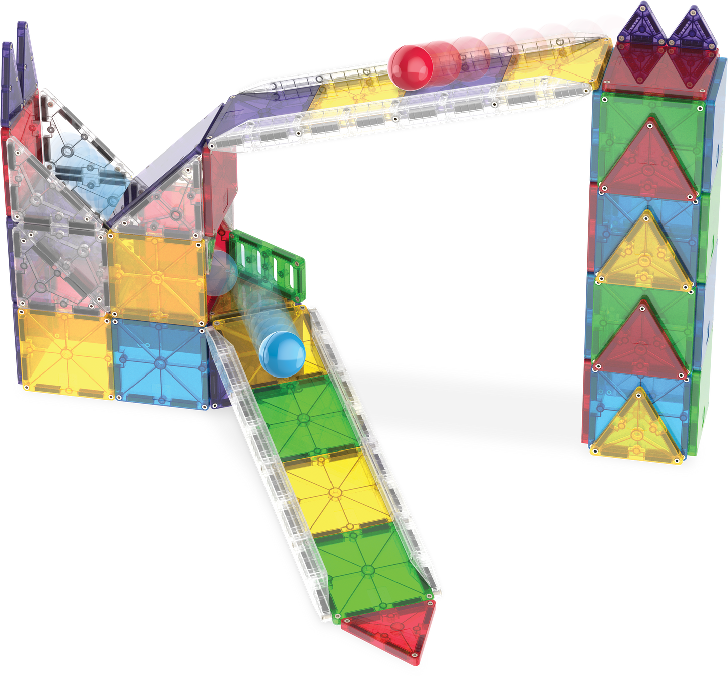 Magna-Tiles Rail Racers Deluxe 90-Piece Set