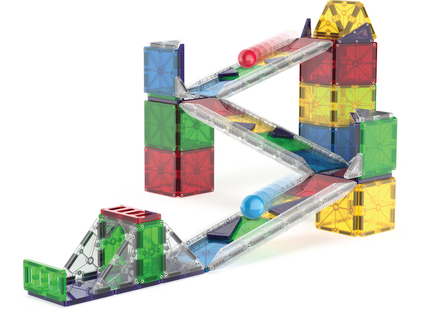 Magna-Tiles Rail Racers Deluxe 90-Piece Set