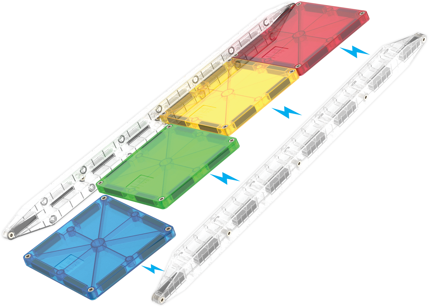 Magna-Tiles Rail Racers Deluxe 90-Piece Set