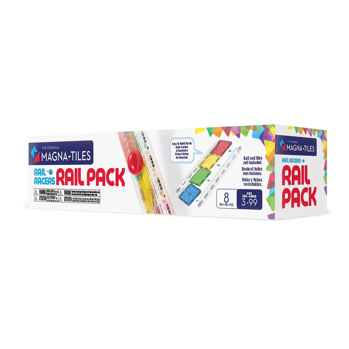 MAGNA-TILES Rail Racers 8-Piece Rail Pack