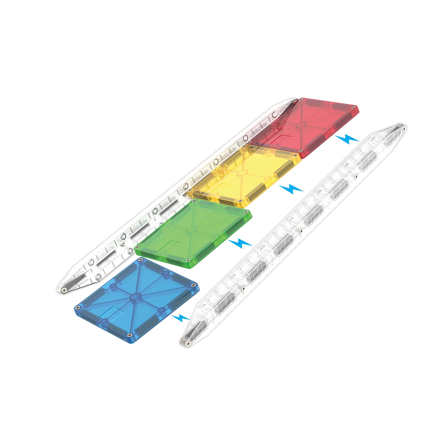 MAGNA-TILES Rail Racers 8-Piece Rail Pack