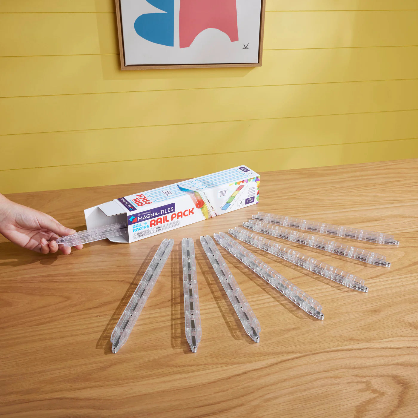 MAGNA-TILES Rail Racers 8-Piece Rail Pack