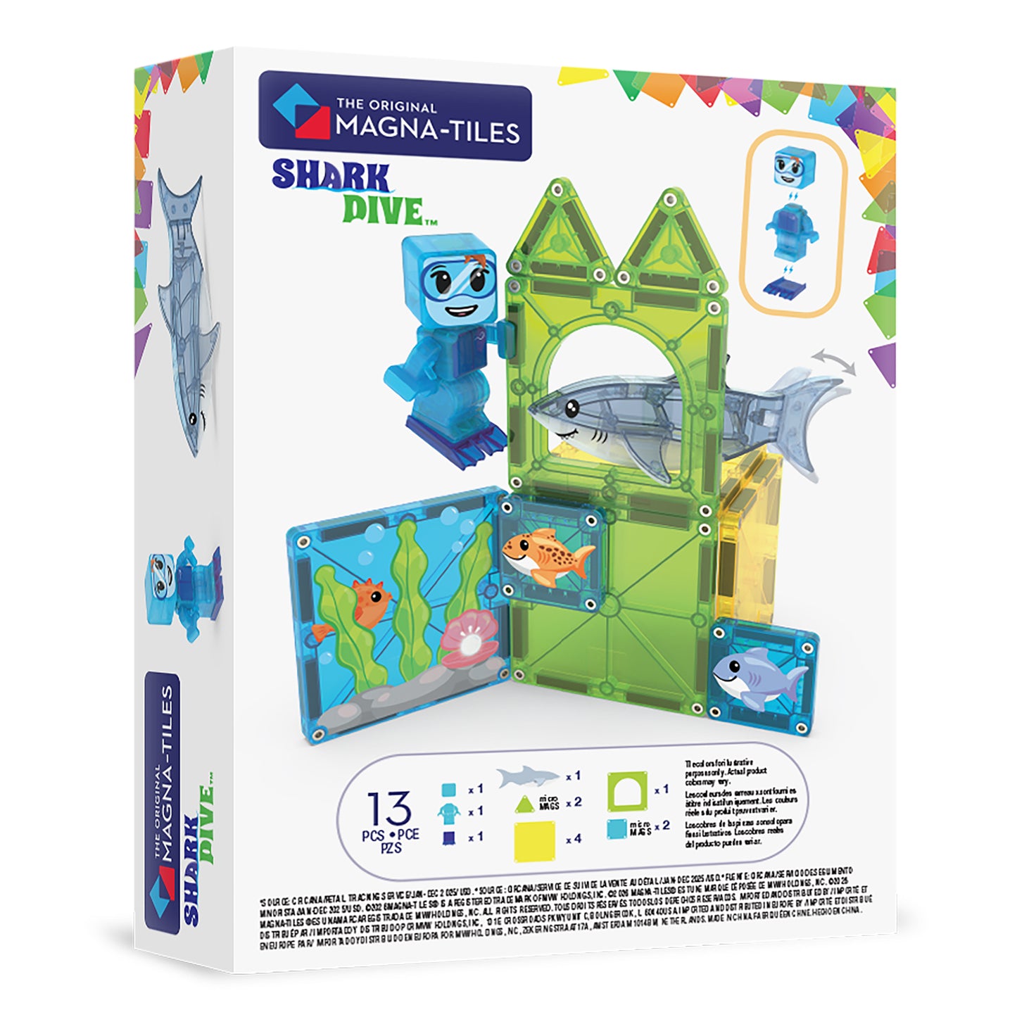 MAGNA-TILES® Shark Dive 13-Piece Set