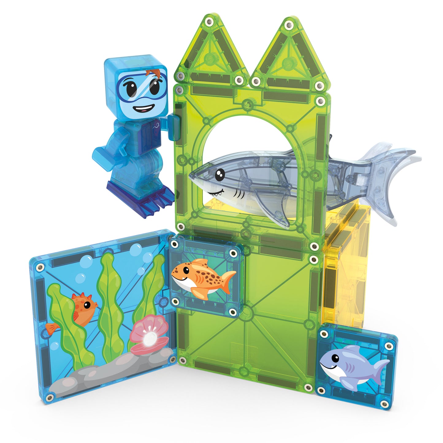 MAGNA-TILES® Shark Dive 13-Piece Set