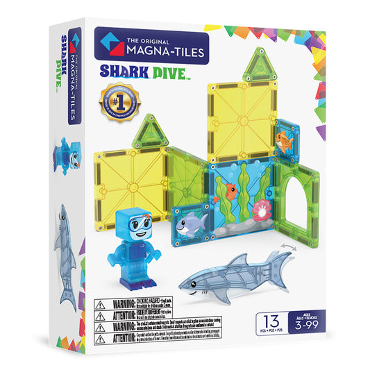MAGNA-TILES Shark Dive 13-Piece Set