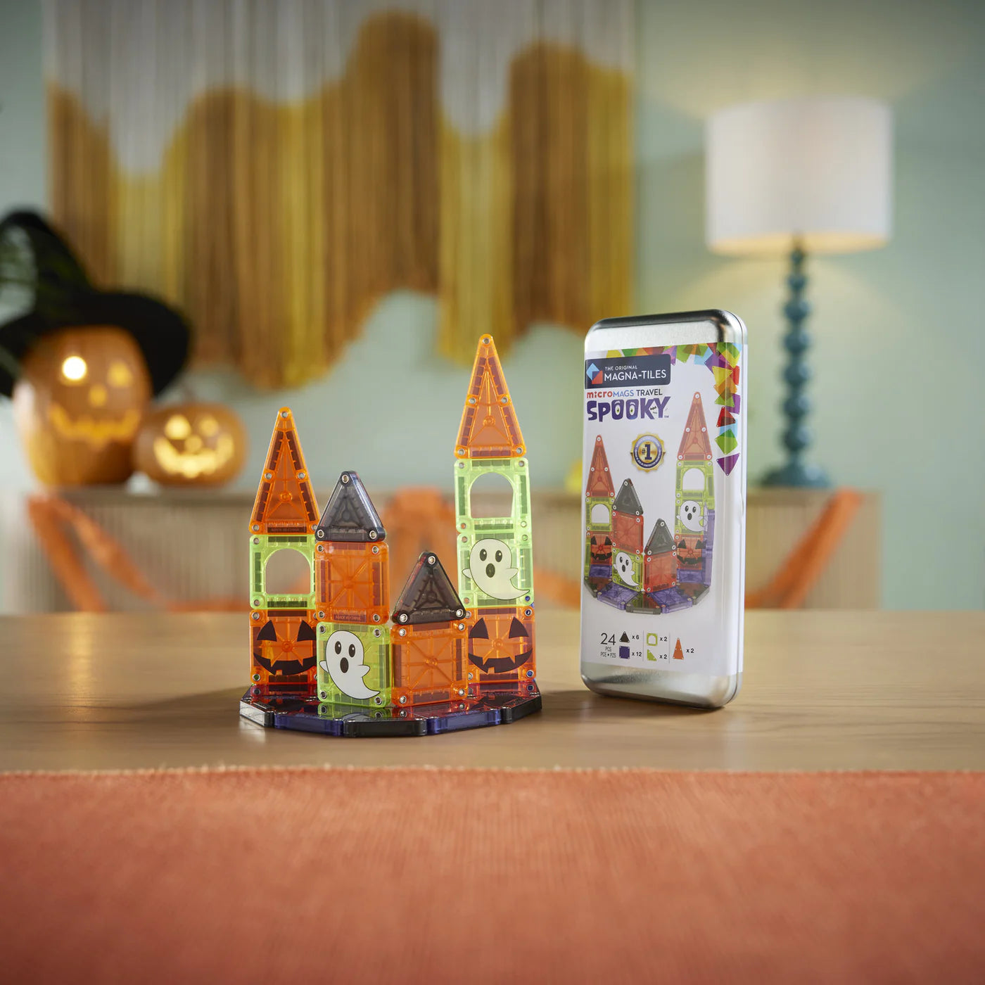 MAGNA-TILES® microMAGS Spooky 24-Piece Travel Set