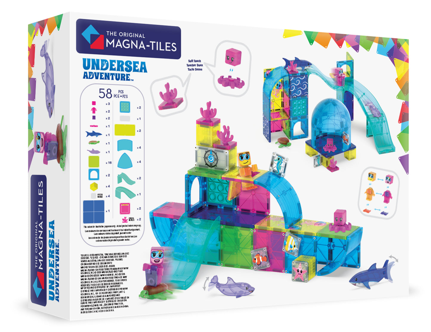 MAGNA-TILES® Undersea Adventure 58-Piece Set