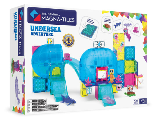 MAGNA-TILES Undersea Adventure 58-Piece Set