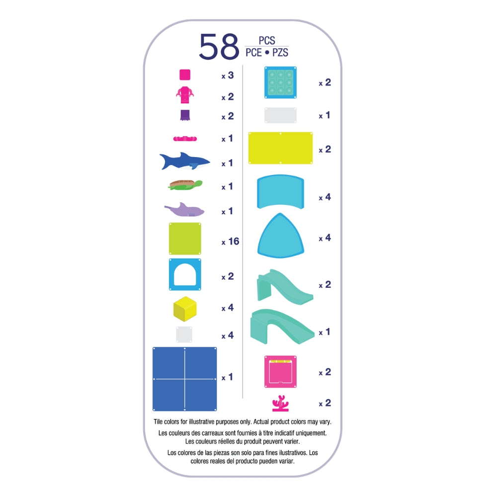 MAGNA-TILES® Undersea Adventure 58-Piece Set