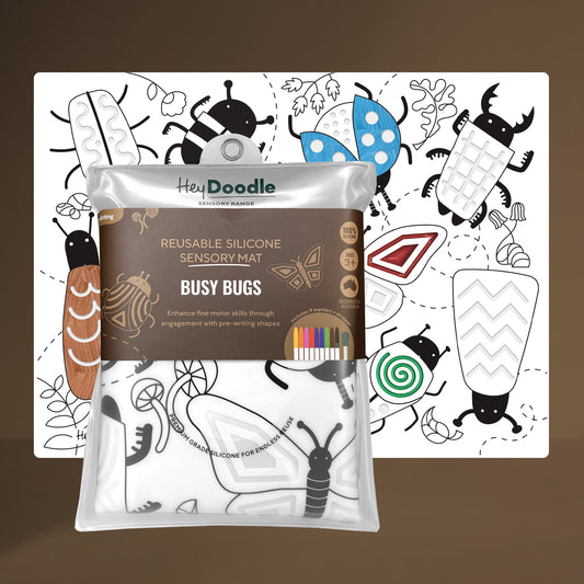 Busy Bugs Sensory Coloring & Doodle Mat