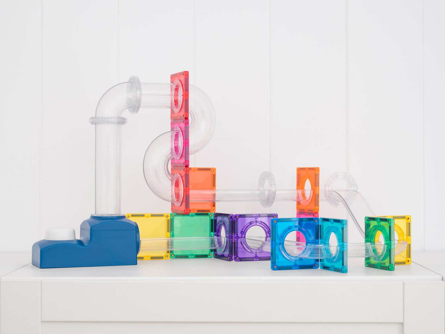 CONNETIX Magnetic Tiles Ball Run Launcher Pack 47 Piezas