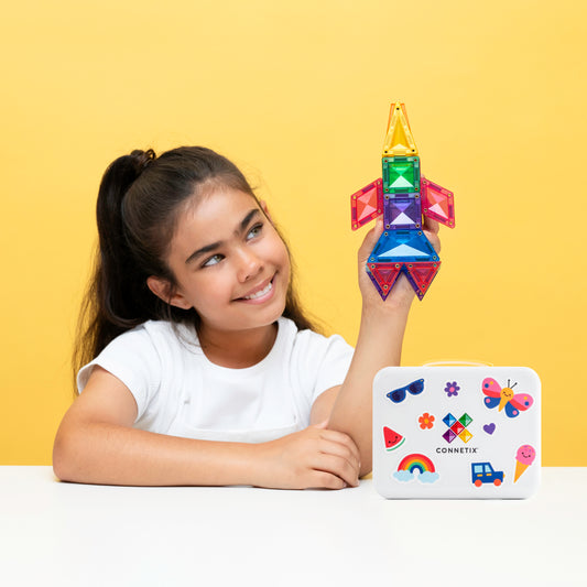 CONNETIX Magnetic Tiles Travel Mini Pack 32 Piezas