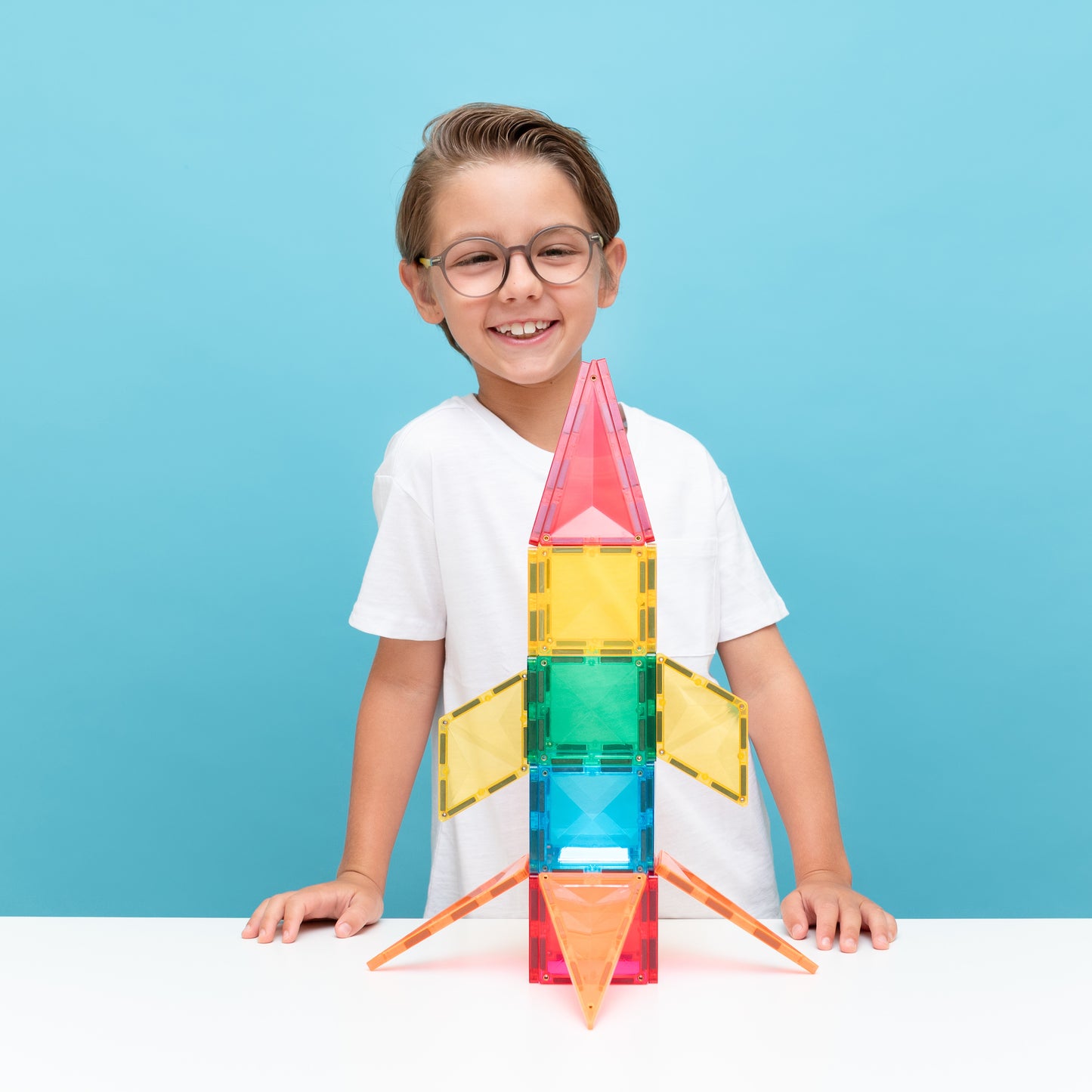 CONNETIX Magnetic Tiles Light Rocket Pack 30 Piezas