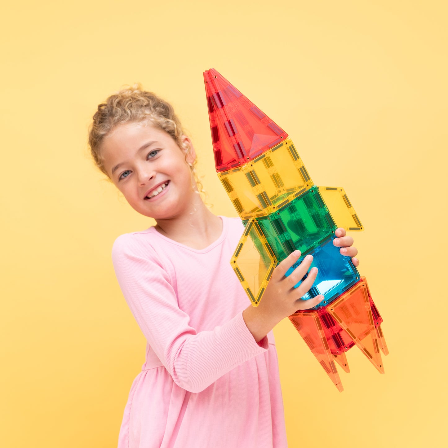 CONNETIX Magnetic Tiles Light Rocket Pack 30 Piezas