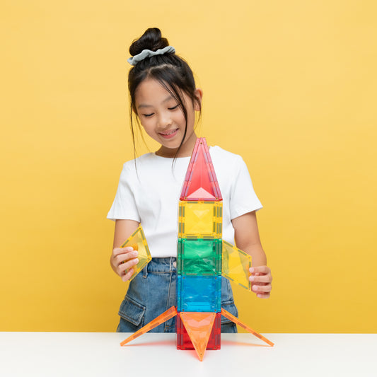 CONNETIX Magnetic Tiles Light Rocket Pack 30 Piezas