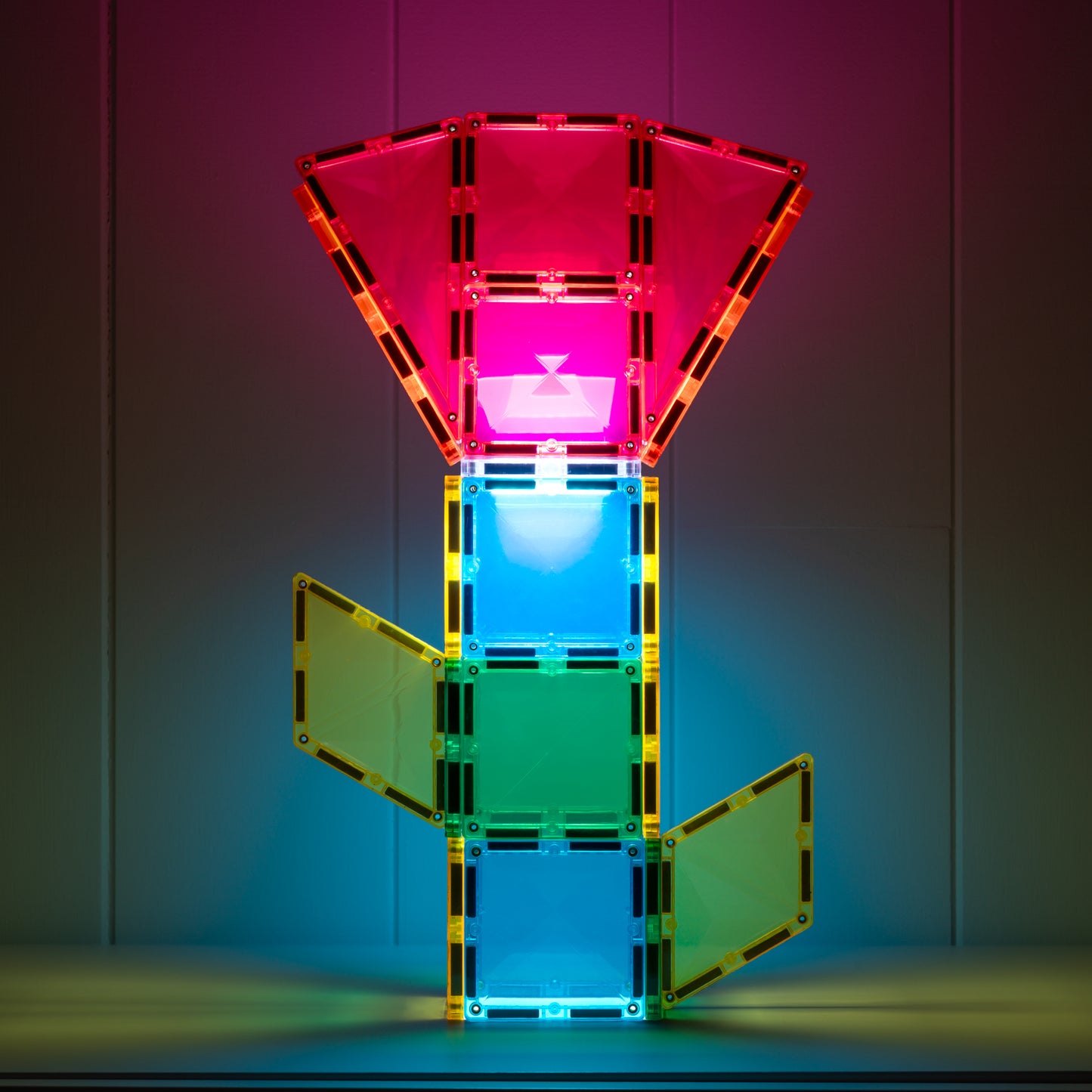 CONNETIX Magnetic Tiles Light Rocket Pack 30 Piezas