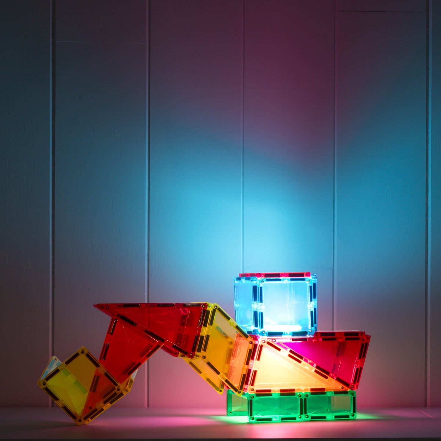 CONNETIX Magnetic Tiles Light Rocket Pack 30 Piezas