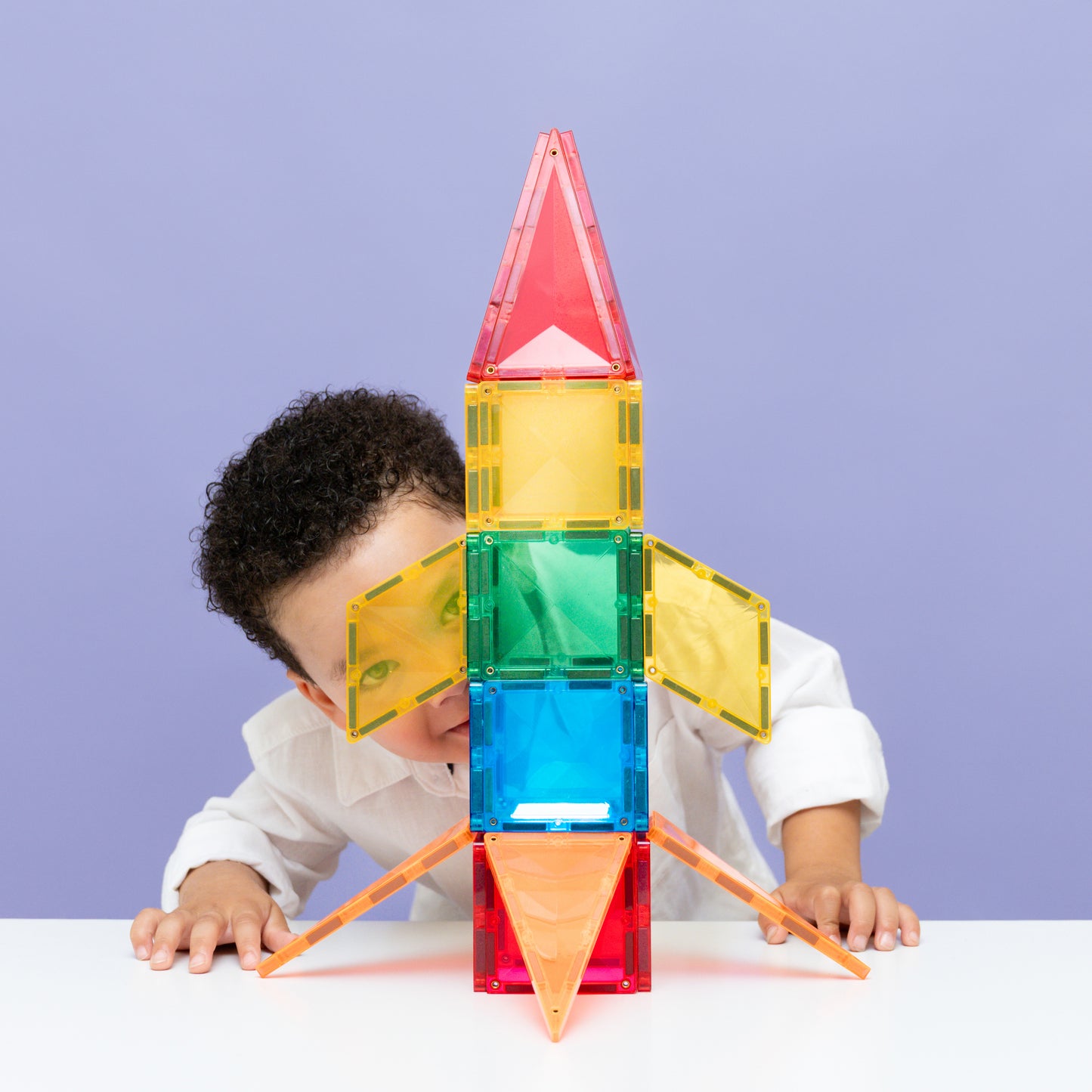 CONNETIX Magnetic Tiles Light Rocket Pack 30 Piezas