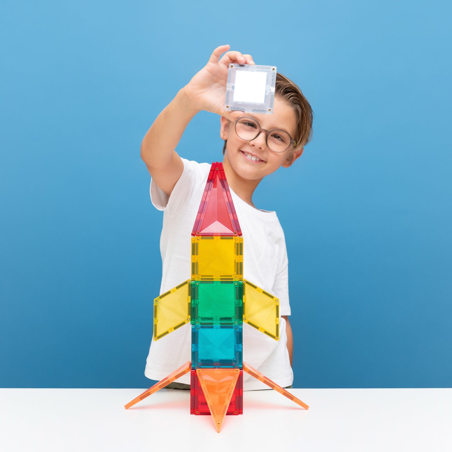 CONNETIX Magnetic Tiles Light Rocket Pack 30 Piezas